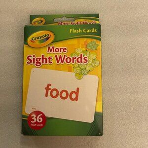 Crayons More Sight Words Flash Cards 36 Cards